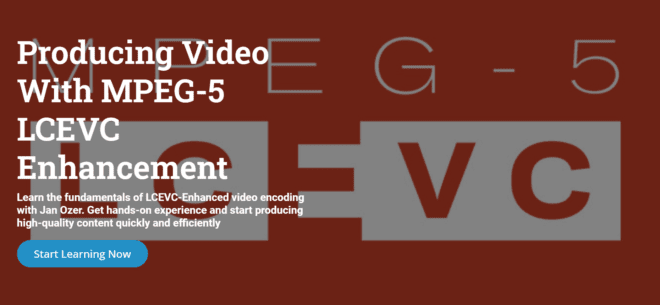New free course on LCEVC Enhancement