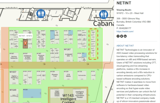 NETINT will be in Booth W1672 at the upcoming NAB